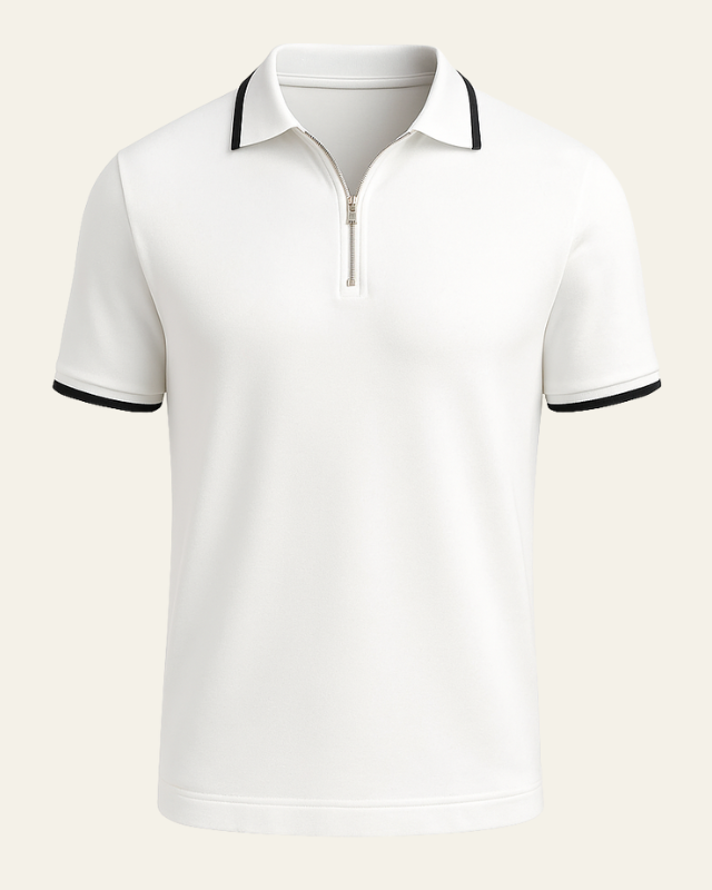Relaxed Short Sleeve Polo Shirt-shirts > polo shirts-Laventaire-Laventaire
