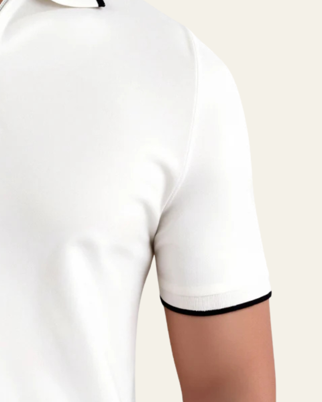Relaxed Short Sleeve Polo Shirt-shirts > polo shirts-Laventaire-Laventaire