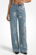 Relaxed Wide Leg Jeans-jeans > wide leg jeans-Laventaire-Light Blue-S-Laventaire