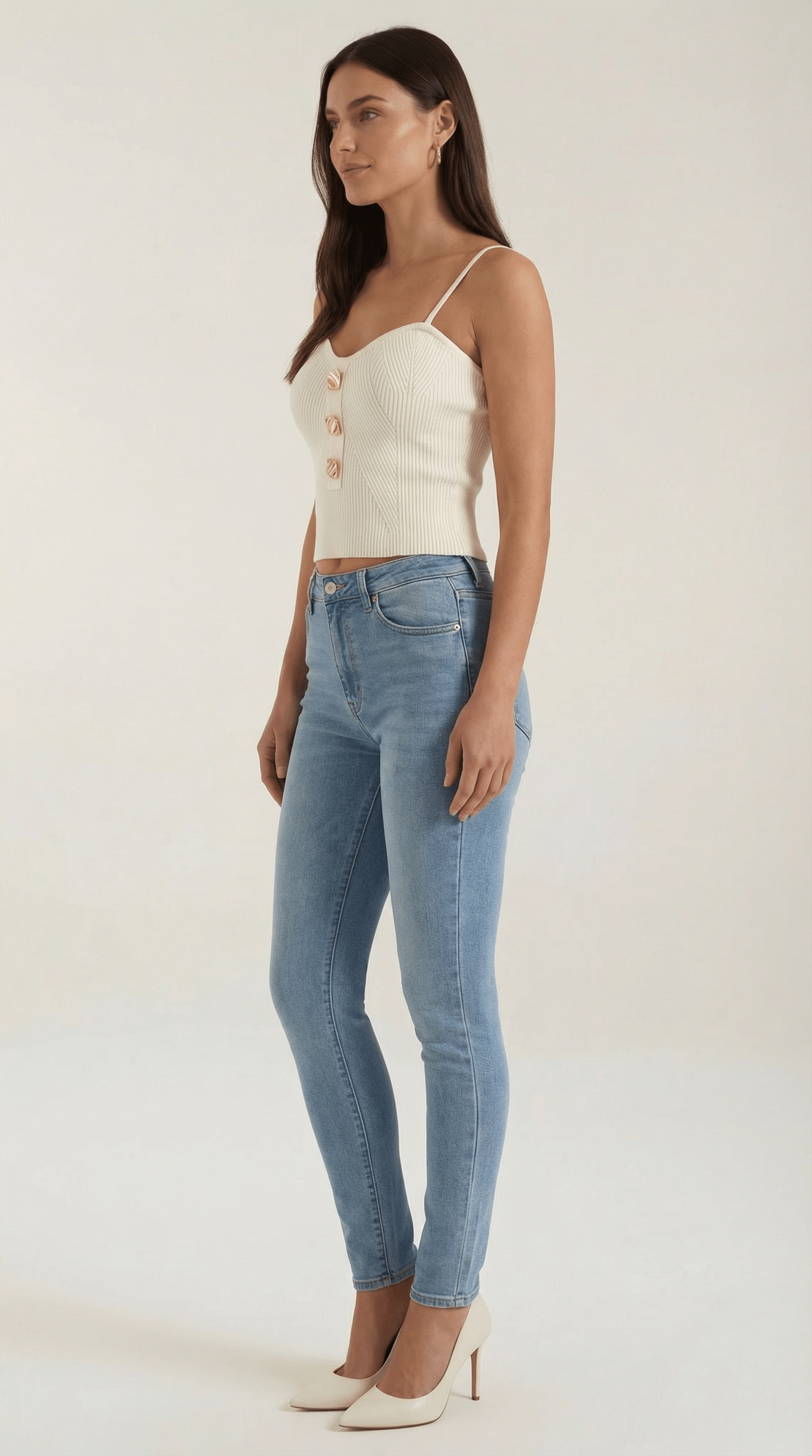 Ribbed Tank Top-tops > tank tops-Laventaire-Laventaire