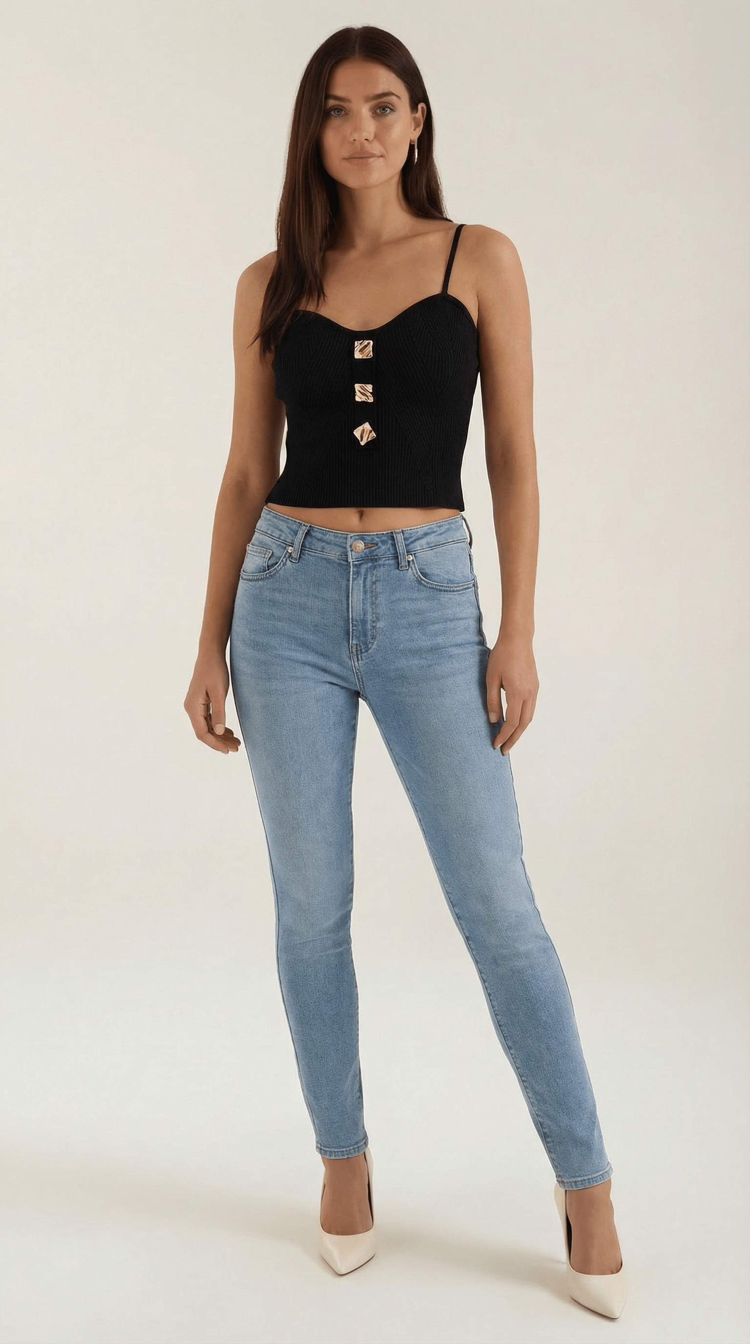 Ribbed Tank Top-tops > tank tops-Laventaire-Black-One size-Laventaire