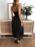 Romantic Layered Midi Skirt-Skirts-Laventaire-Laventaire