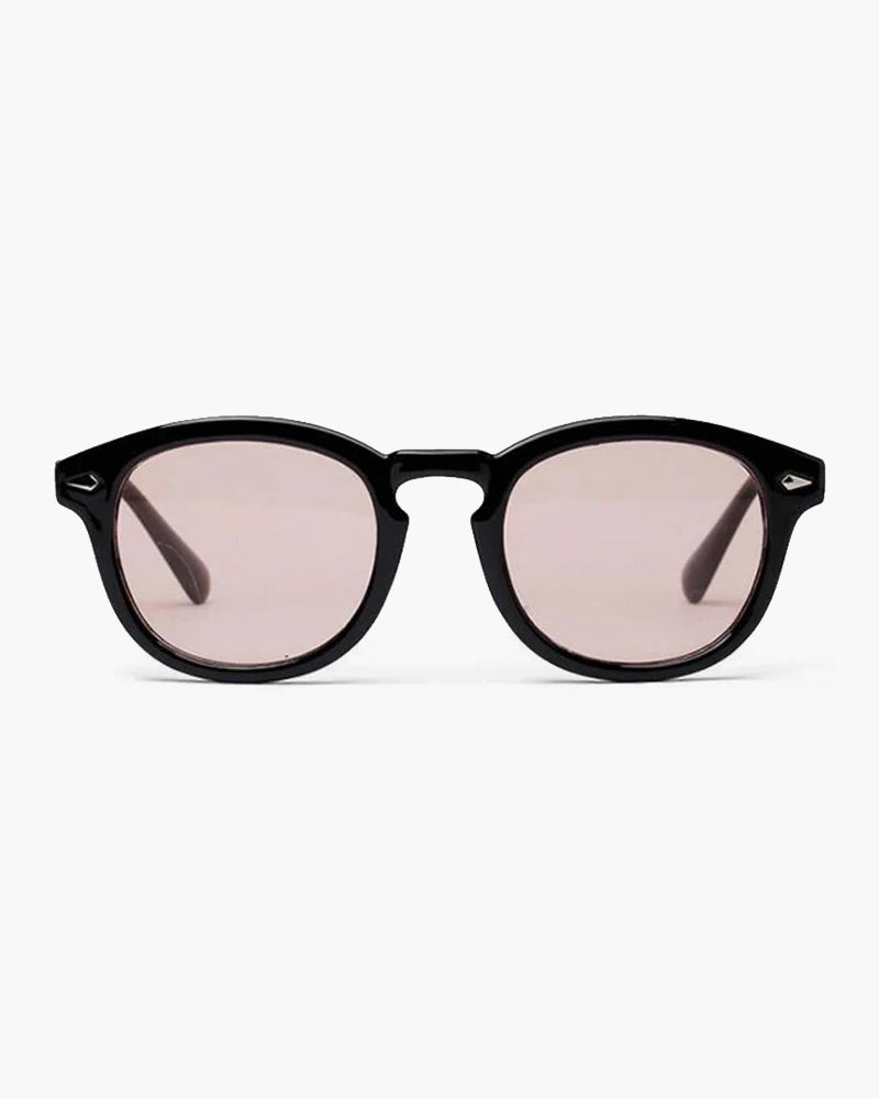 Round Frame Sunglasses-accessories > sunglasses > round frame sunglasses-Laventaire-Brown-One size-Laventaire