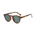 Round Retro Sunglasses-accessories > eyewear > sunglasses-Laventaire-Animal Print-One size-Laventaire