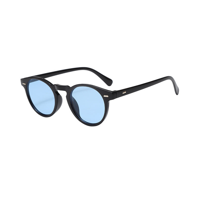 Round Retro Sunglasses-accessories > eyewear > sunglasses-Laventaire-Blue-One size-Laventaire