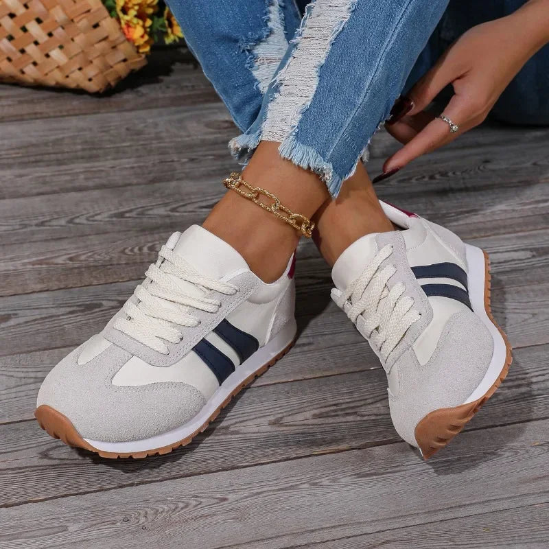 Round Toe Walking Shoes-shoes > walking shoes-Laventaire-Laventaire