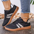 Round Toe Walking Shoes-shoes > walking shoes-Laventaire-Black-36-Laventaire