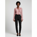 Ruffled Long Sleeve Blouse-tops > blouses-Laventaire-Laventaire