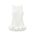 Ruffled Skirt Mini Dress-dresses > mini dress-Laventaire-Laventaire