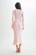 Scoop Neck Top Skirt Set-sets > top and skirt set-Laventaire-Laventaire
