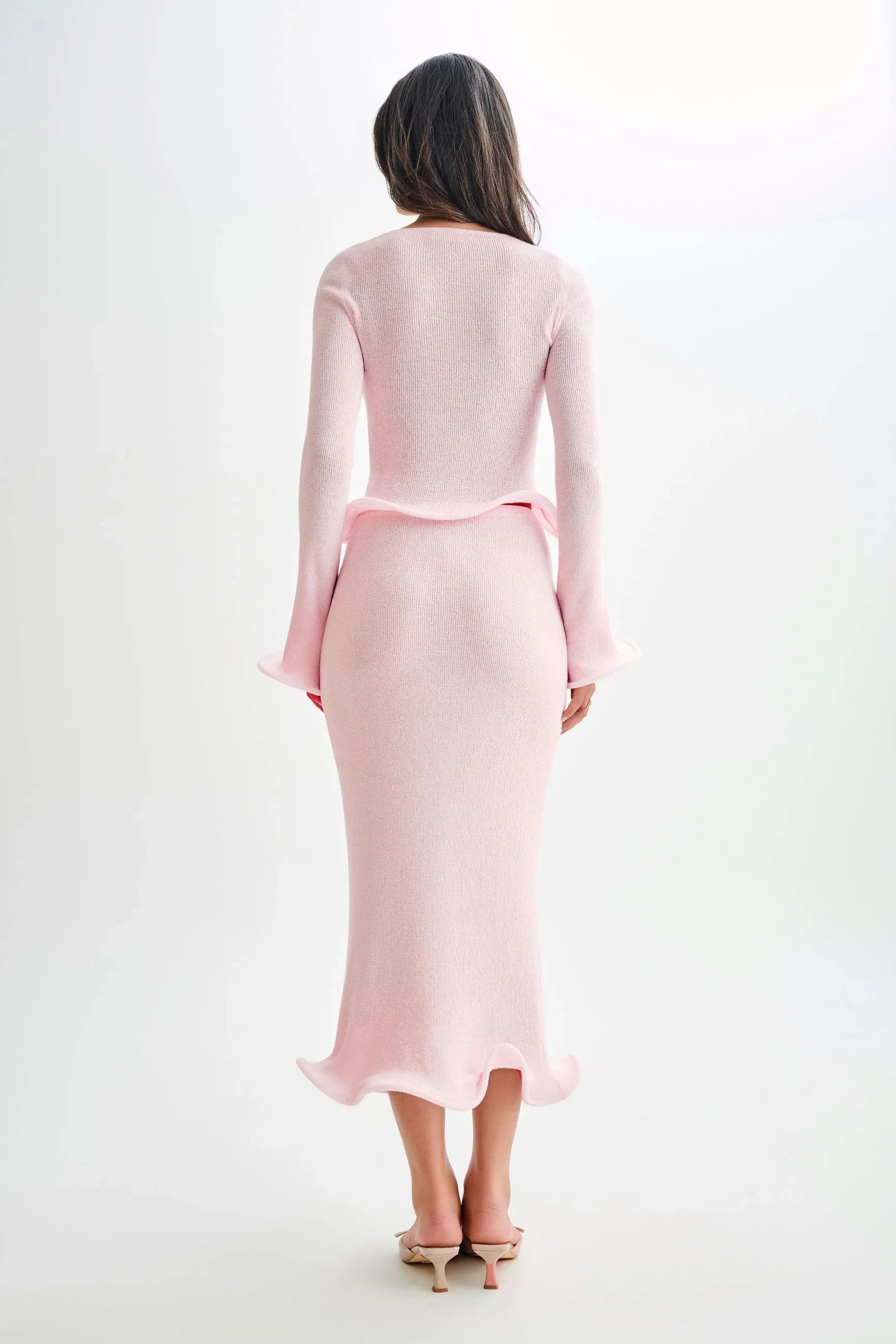 Scoop Neck Top Skirt Set-sets > top and skirt set-Laventaire-Laventaire