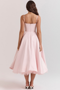 Sculpted Bodice Midi Dress-dresses > midi dress-Laventaire-Laventaire
