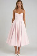 Sculpted Bodice Midi Dress-dresses > midi dress-Laventaire-Laventaire
