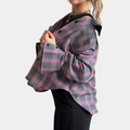 Shacket Checkered Slim Fit-shirts > slim fit shacket-Laventaire-Laventaire
