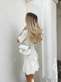 Short Sleeve Cardigan Mini Dress-dresses > mini dress-Laventaire-Laventaire