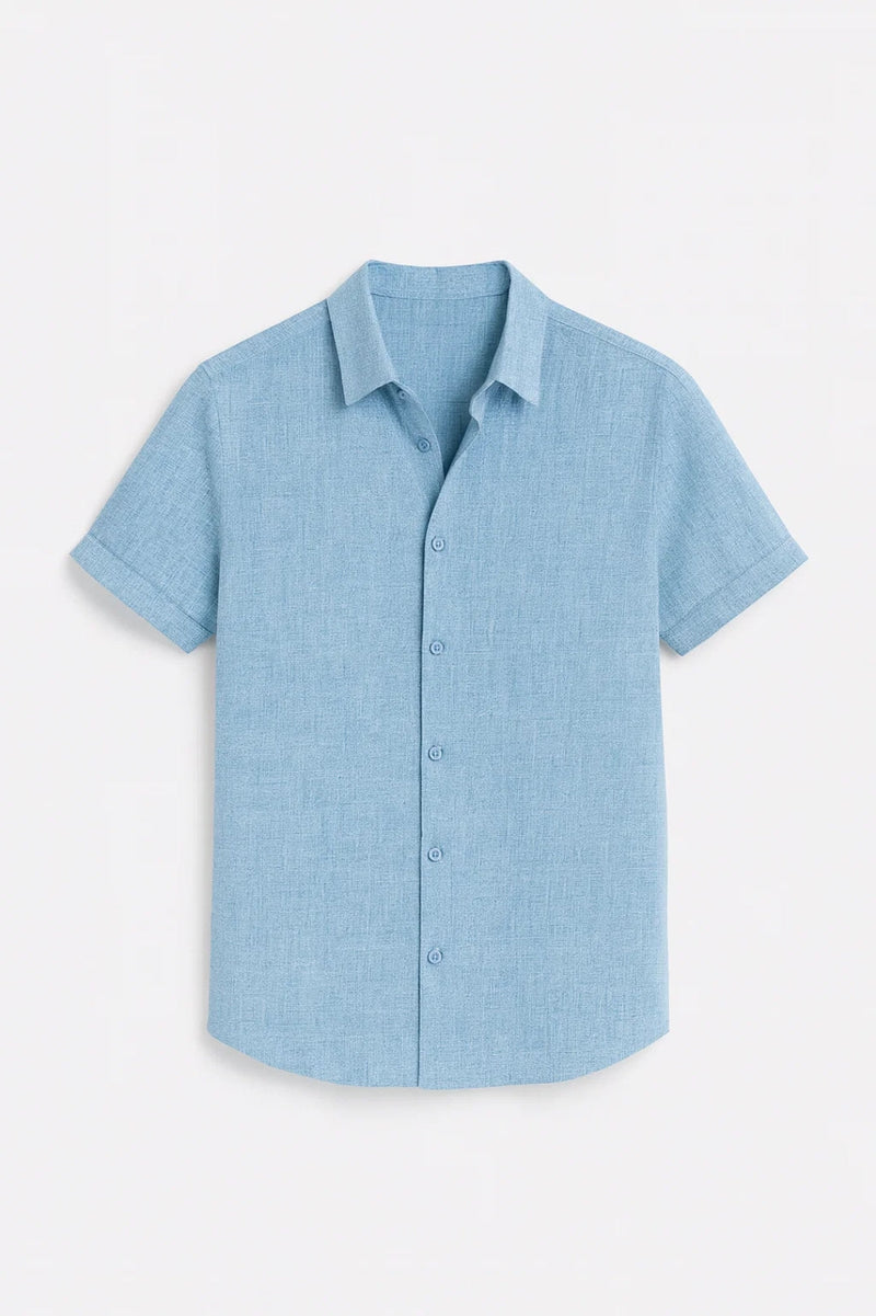 Short Sleeve Casual Shirt-shirts > casual shirts-Laventaire-Laventaire