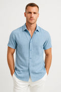 Short Sleeve Casual Shirt-shirts > casual shirts-Laventaire-Laventaire