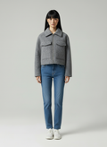 Short Zip Up Jacket-jackets > zip up jackets-Laventaire-Laventaire