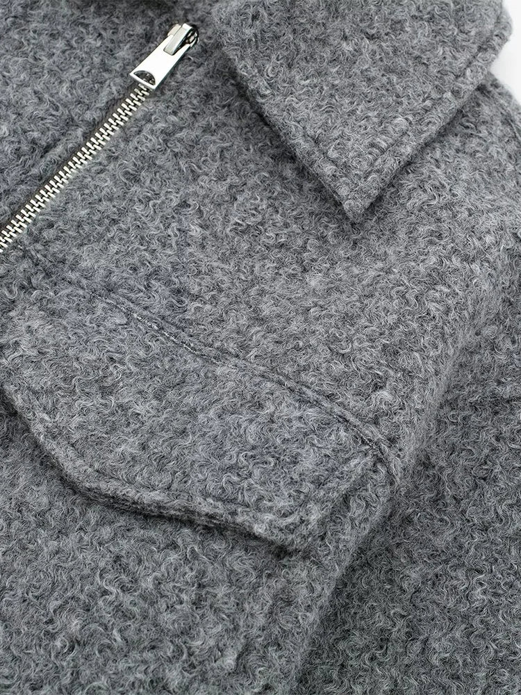 Short Zip Up Jacket-jackets > zip up jackets-Laventaire-Laventaire