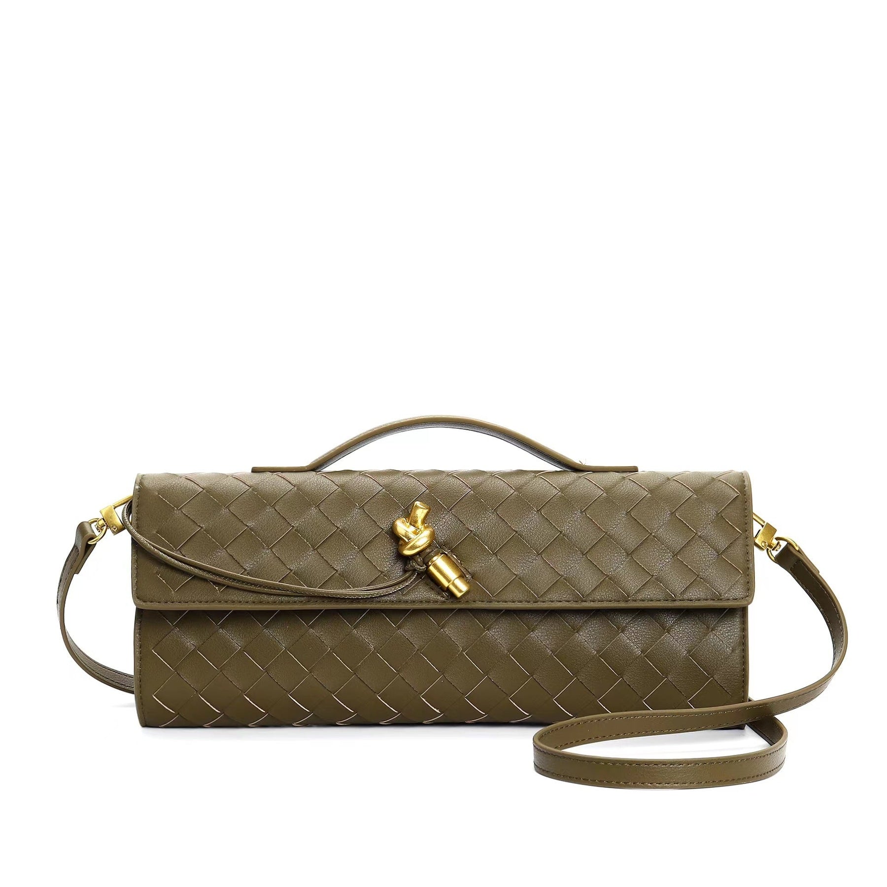 Shoulder Bag Clutch Design-bags > shoulder bags > clutches-Laventaire-Brown-One Size-Laventaire