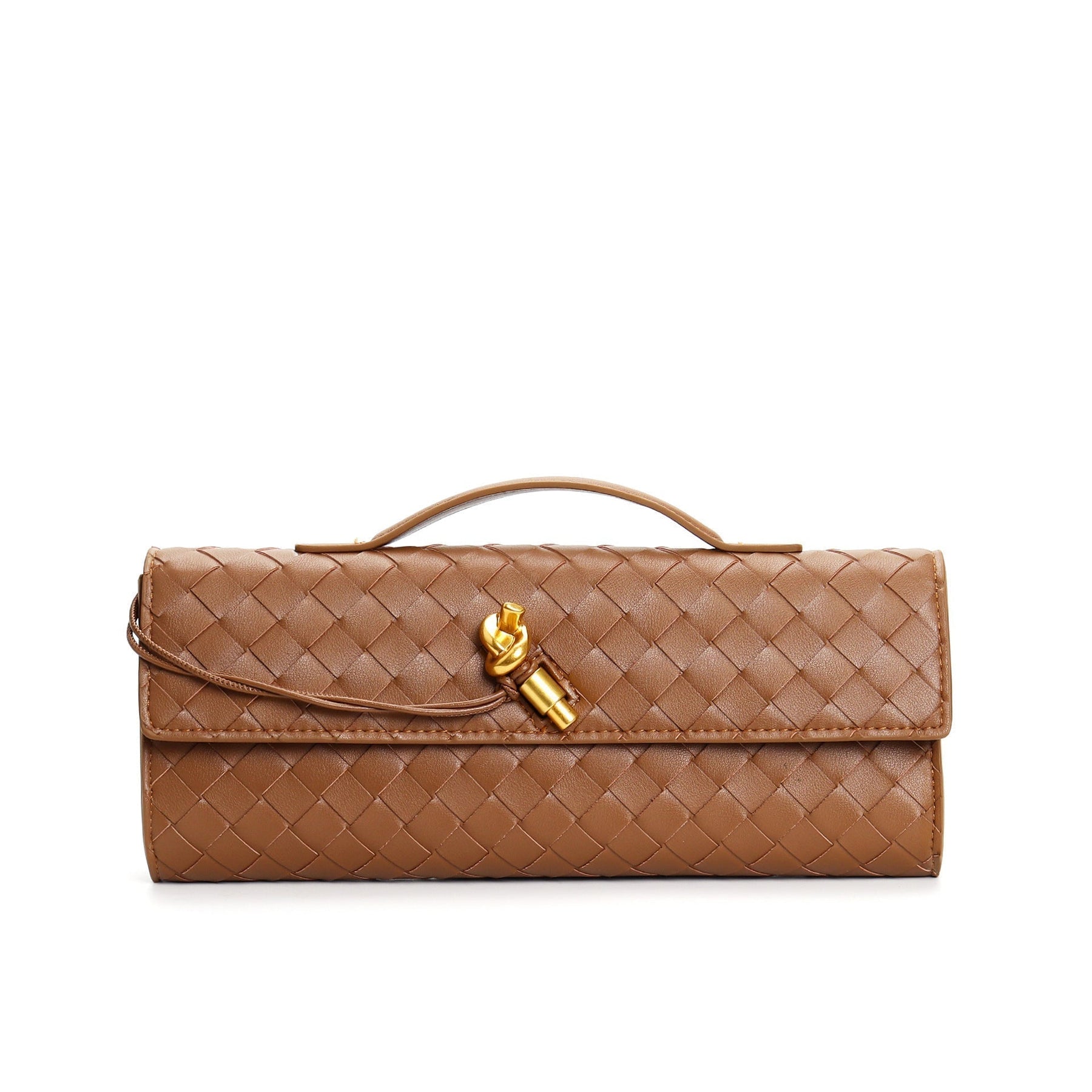 Shoulder Bag Clutch Design-bags > shoulder bags > clutches-Laventaire-Caramel-One Size-Laventaire