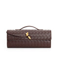 Shoulder Bag Clutch Design-bags > shoulder bags > clutches-Laventaire-Dark Brown-One Size-Laventaire