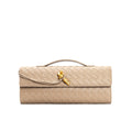 Shoulder Bag Clutch Design-bags > shoulder bags > clutches-Laventaire-Khaki-One Size-Laventaire