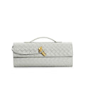 Shoulder Bag Clutch Design-bags > shoulder bags > clutches-Laventaire-Light Gray-One Size-Laventaire