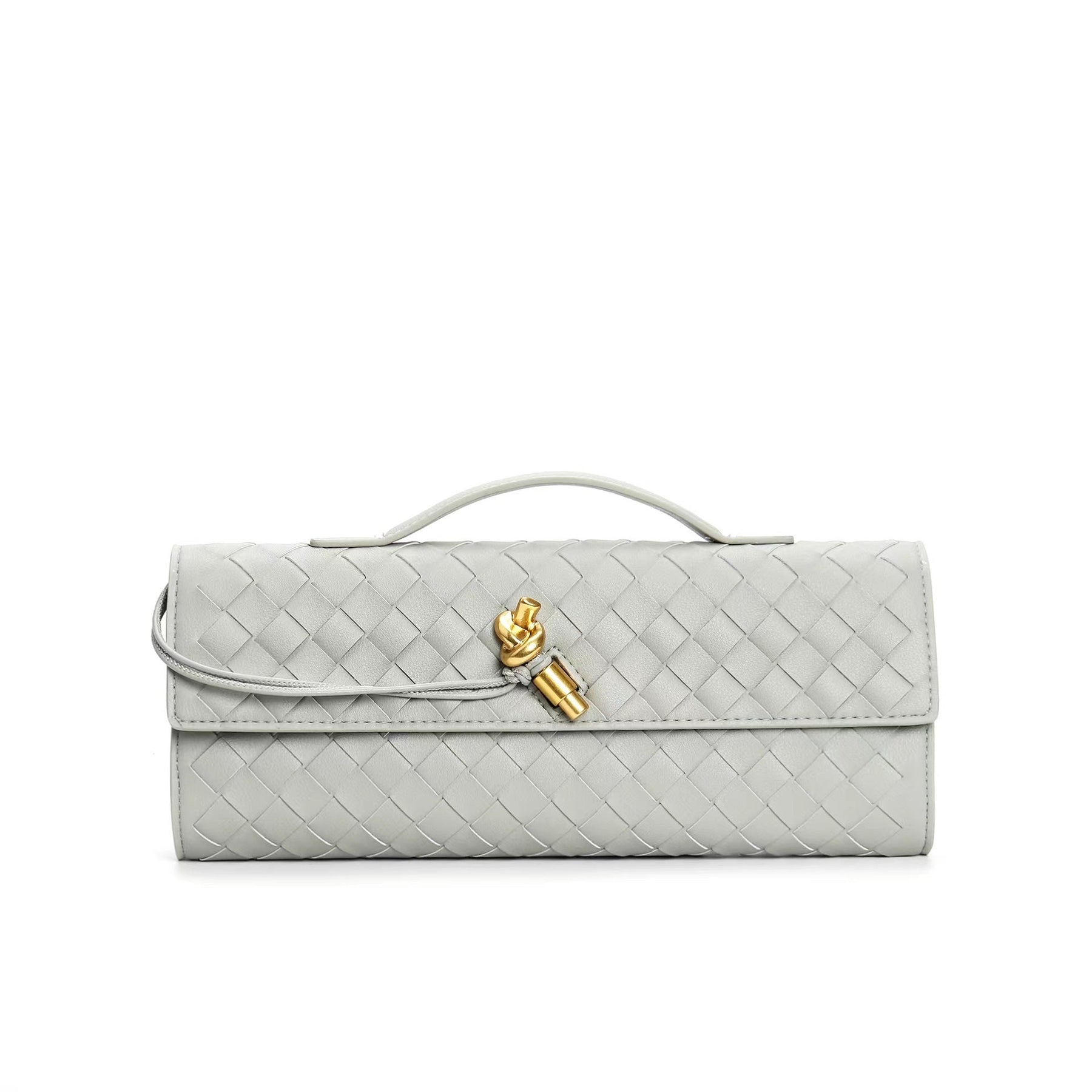 Shoulder Bag Clutch Design-bags > shoulder bags > clutches-Laventaire-Light Gray-One Size-Laventaire