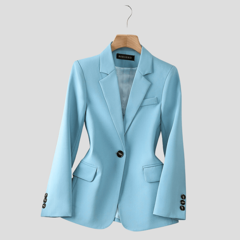 Single-Breasted Blazer Jacket-jackets > blazers-Laventaire-Laventaire