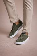 Sleek Silhouette Casual Sneakers-footwear > sneakers > casual sneakers-Laventaire-Olive Green-38-Laventaire