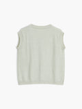 Sleeveless Button Vest-vests > sleeveless vests-Laventaire-Laventaire