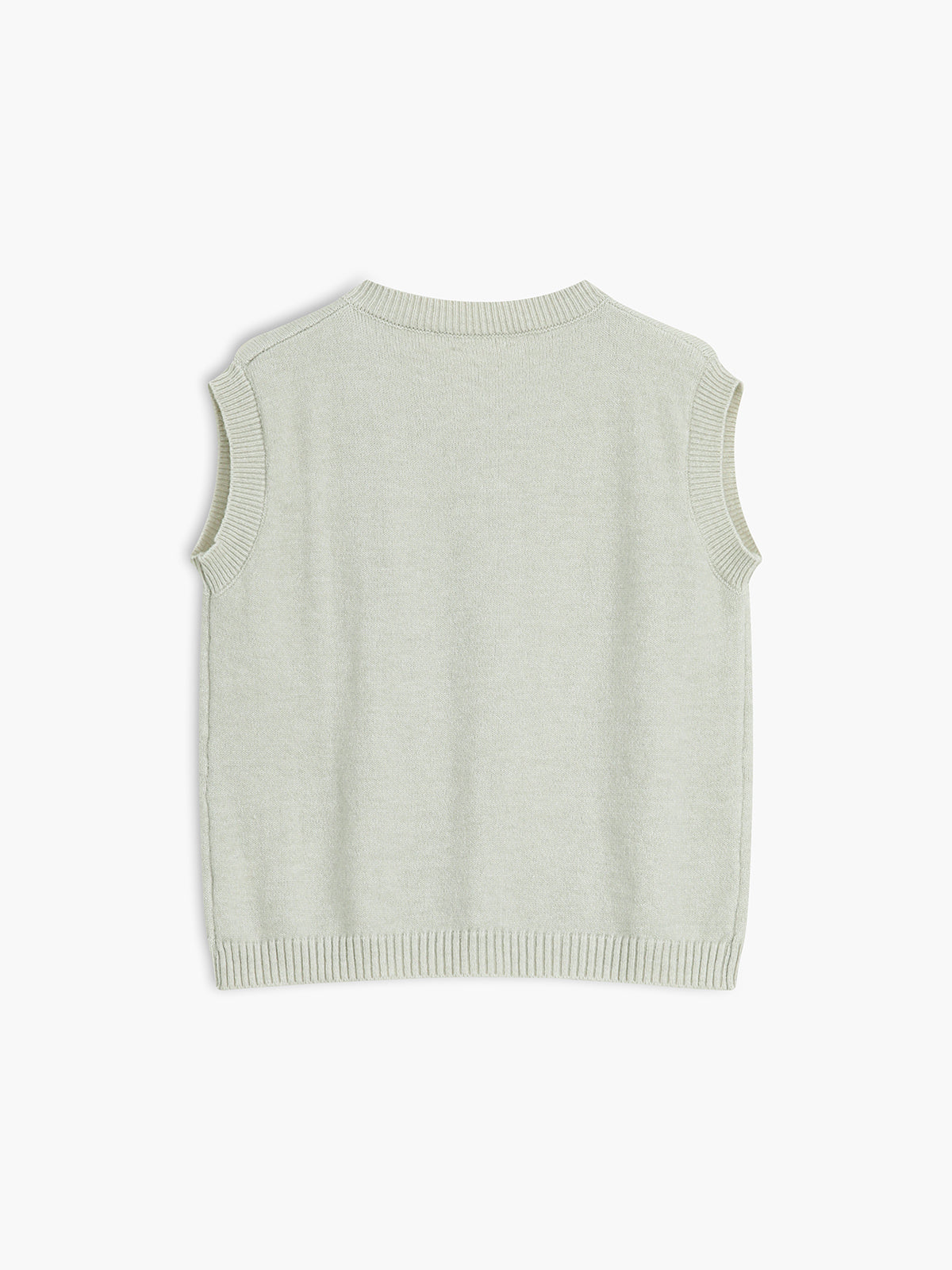 Sleeveless Button Vest-vests > sleeveless vests-Laventaire-Laventaire