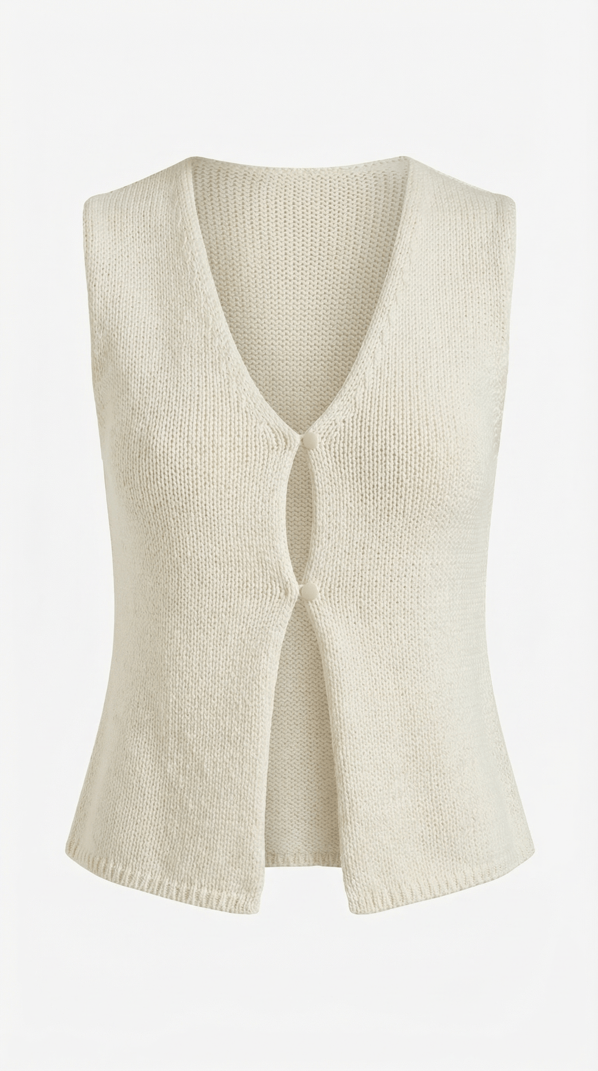 Sleeveless Cut-Out Top-tops > sleeveless top-Laventaire-Laventaire