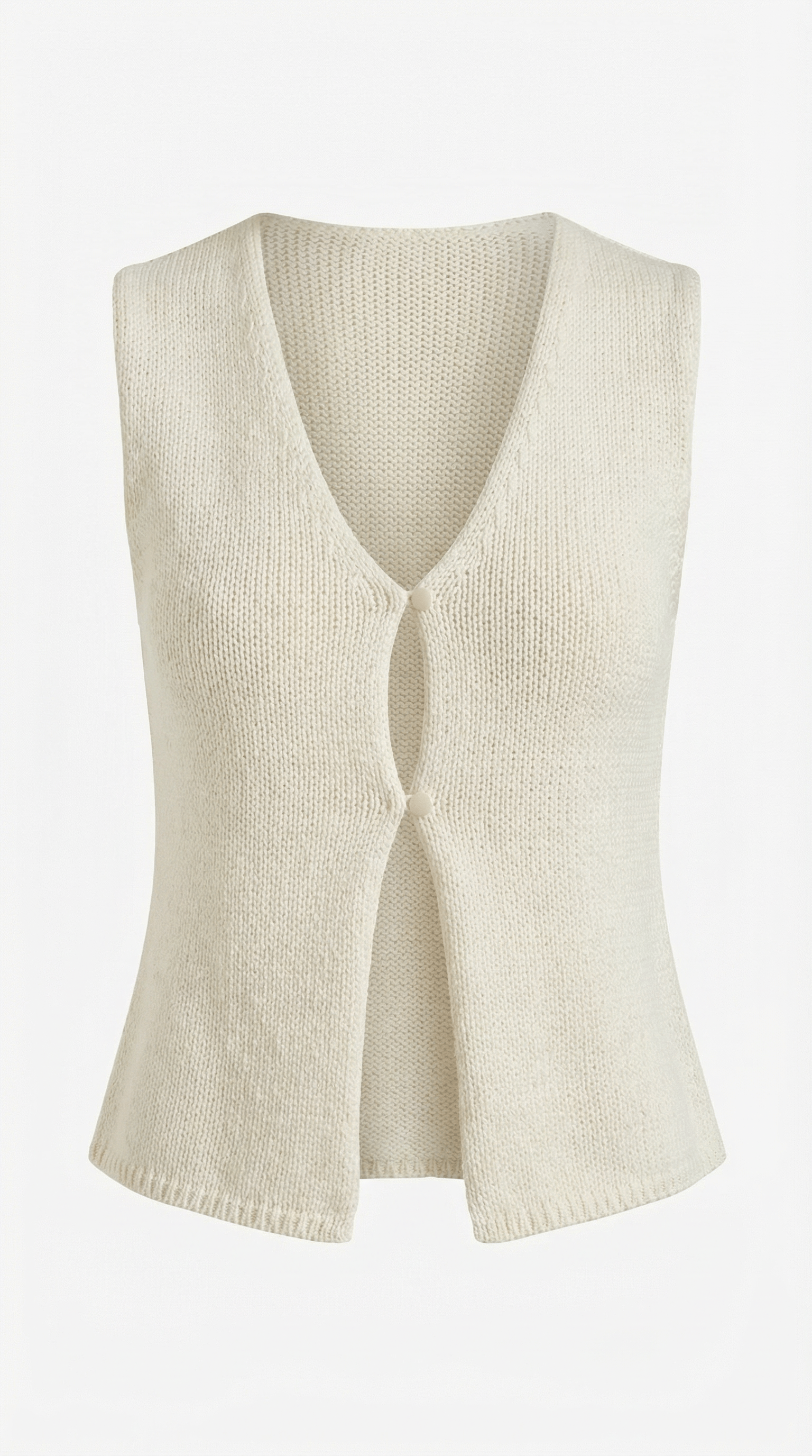 Sleeveless Cut-Out Top-tops > sleeveless top-Laventaire-Laventaire