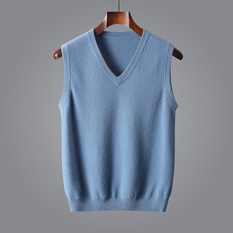 Sleeveless Gilet Vest-outerwear > gilet-Laventaire-Light Blue-XS-Laventaire