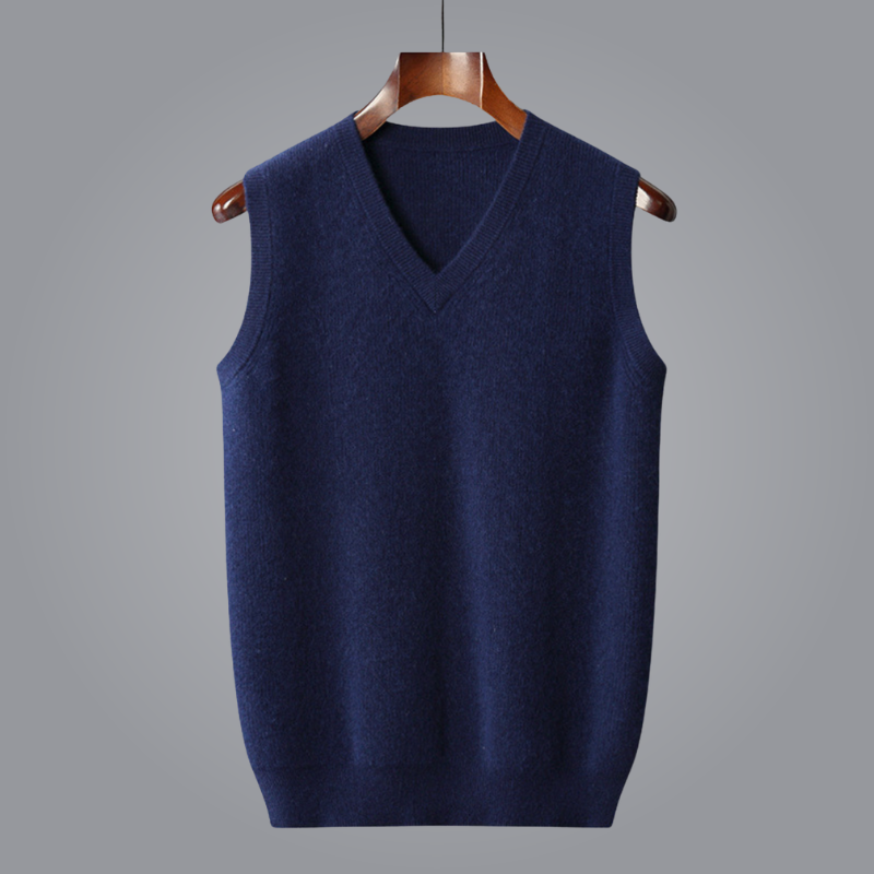 Sleeveless Gilet Vest-outerwear > gilet-Laventaire-Navy Blue-XS-Laventaire