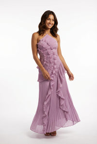 Sleeveless Summer Maxi Dress-dresses > summer dress-Laventaire-Light Purple-XS-Laventaire