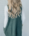 Sleeveless V-Neck Cardigan-cardigans > sleeveless cardigan-Laventaire-Laventaire