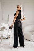 Sleeveless Wide Leg Jumpsuit-jumpsuits > wide leg jumpsuit-Laventaire-Laventaire