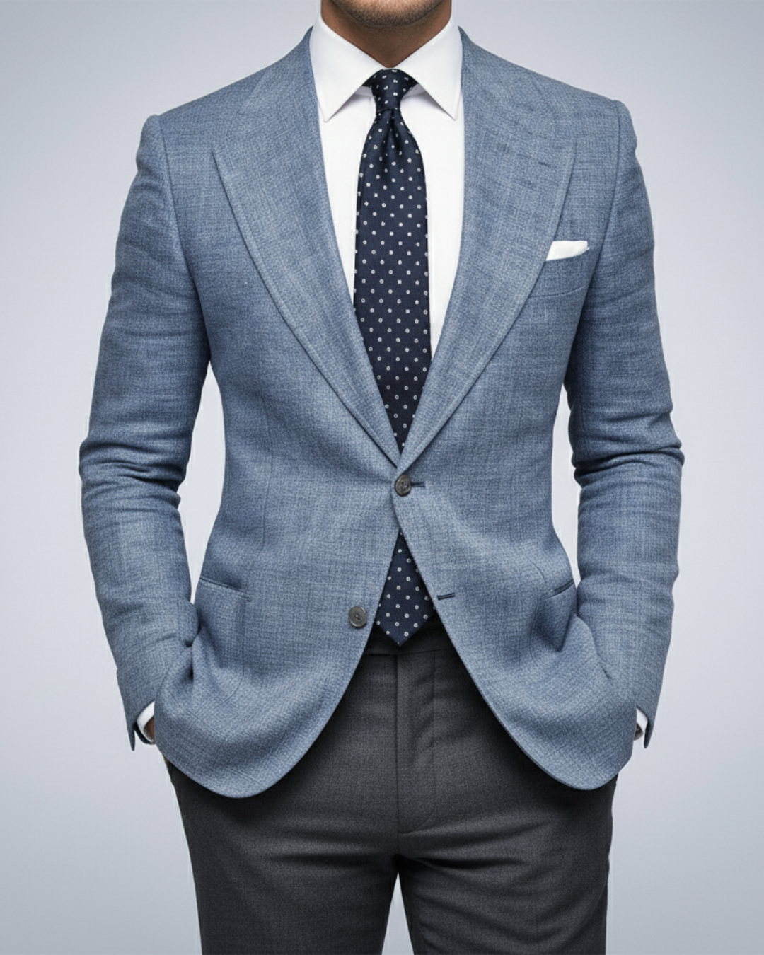 Slim Fit Blazer Jacket-jackets > blazers-Laventaire-Laventaire