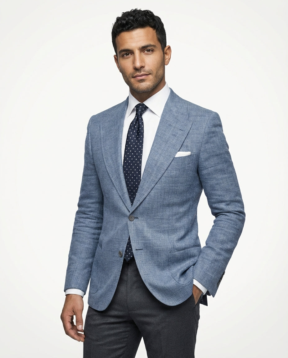 Slim Fit Blazer Jacket-jackets > blazers-Laventaire-Laventaire