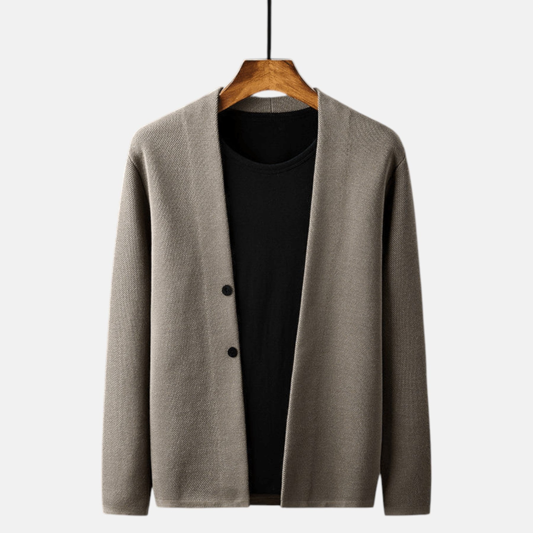 Slim Fit Cardigan Jacket-outerwear > cardigan jacket-Laventaire-Laventaire