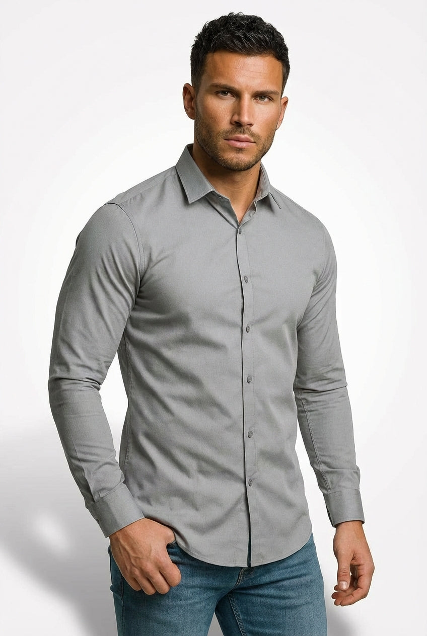 Slim Fit Casual Shirt-shirts > casual shirts > slim fit casual shirt-Laventaire-Laventaire