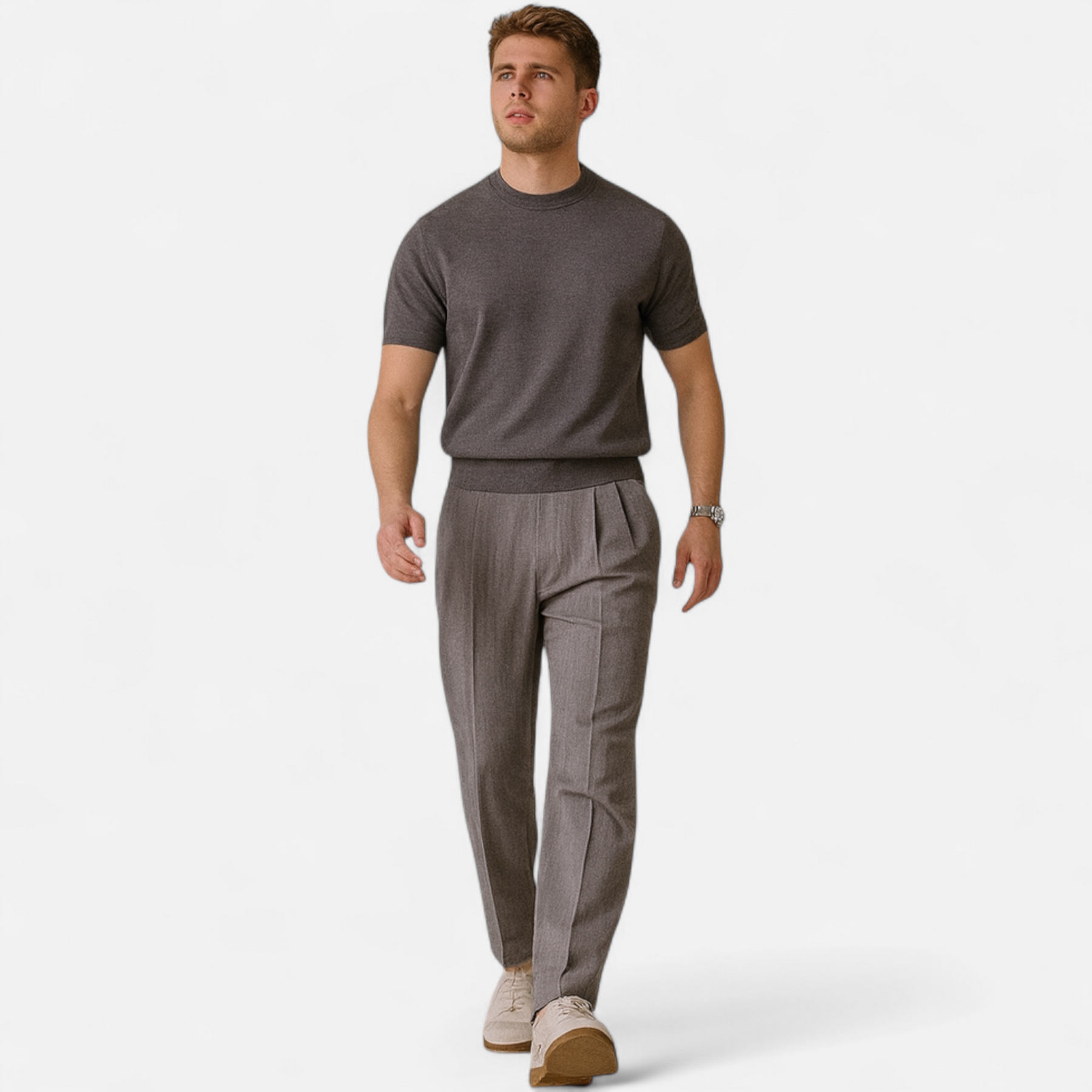 Slim Fit Casual T-Shirt-T-shirts > Slim Fit T-shirt-Laventaire-Laventaire