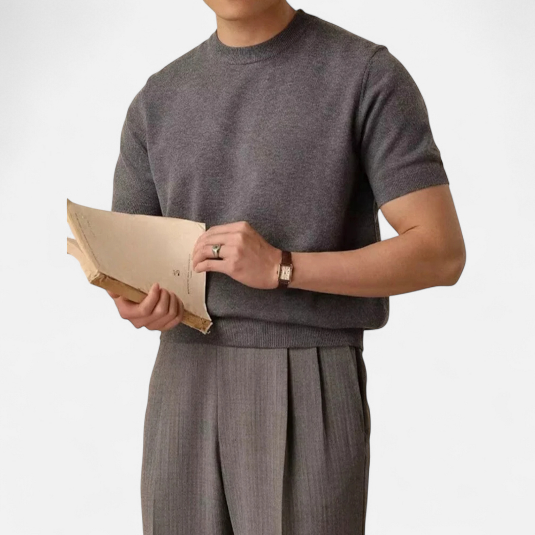 Slim Fit Casual T-Shirt-T-shirts > Slim Fit T-shirt-Laventaire-Laventaire