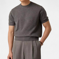 Slim Fit Casual T-Shirt-T-shirts > Slim Fit T-shirt-Laventaire-Black-3XL-Laventaire