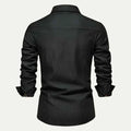 Slim Fit Denim Shirt-shirts > denim shirts-Laventaire-Laventaire