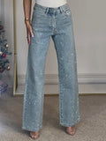 Slim Fit Fit Glitter Jeans-jeans > slim fit jeans-Laventaire-Laventaire