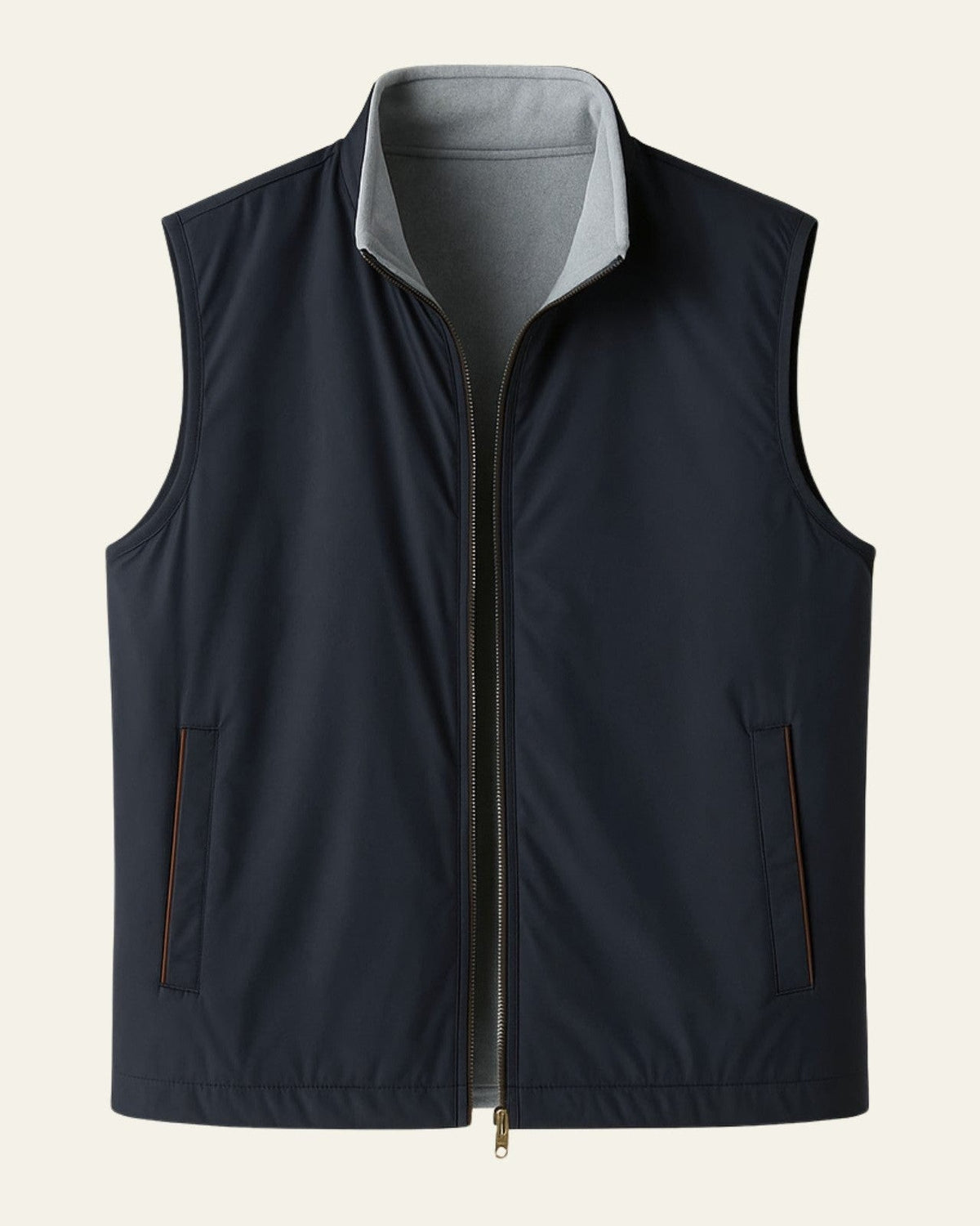 Slim Fit Fleece Vest-vest > fleece vest-Laventaire-Laventaire